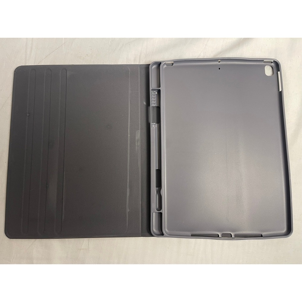 Heyday iPad 10.2-inch Folio Case with Pencil Holder Mauve Pink Stand Cover